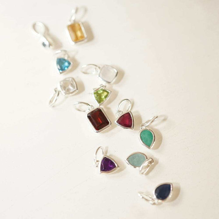 Daisy London Sterling Silver Birthstone Charm Pendant Additional Image - 16