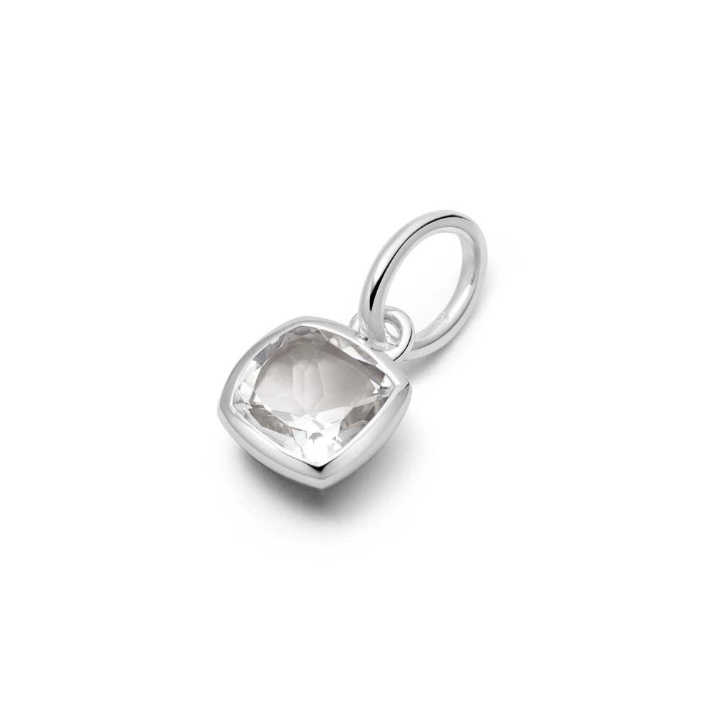 Daisy London Sterling Silver Birthstone Charm Pendant Additional Image - 4