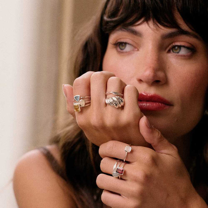 Daisy London Sterling Silver Birthstone Ring Additional Image - 19