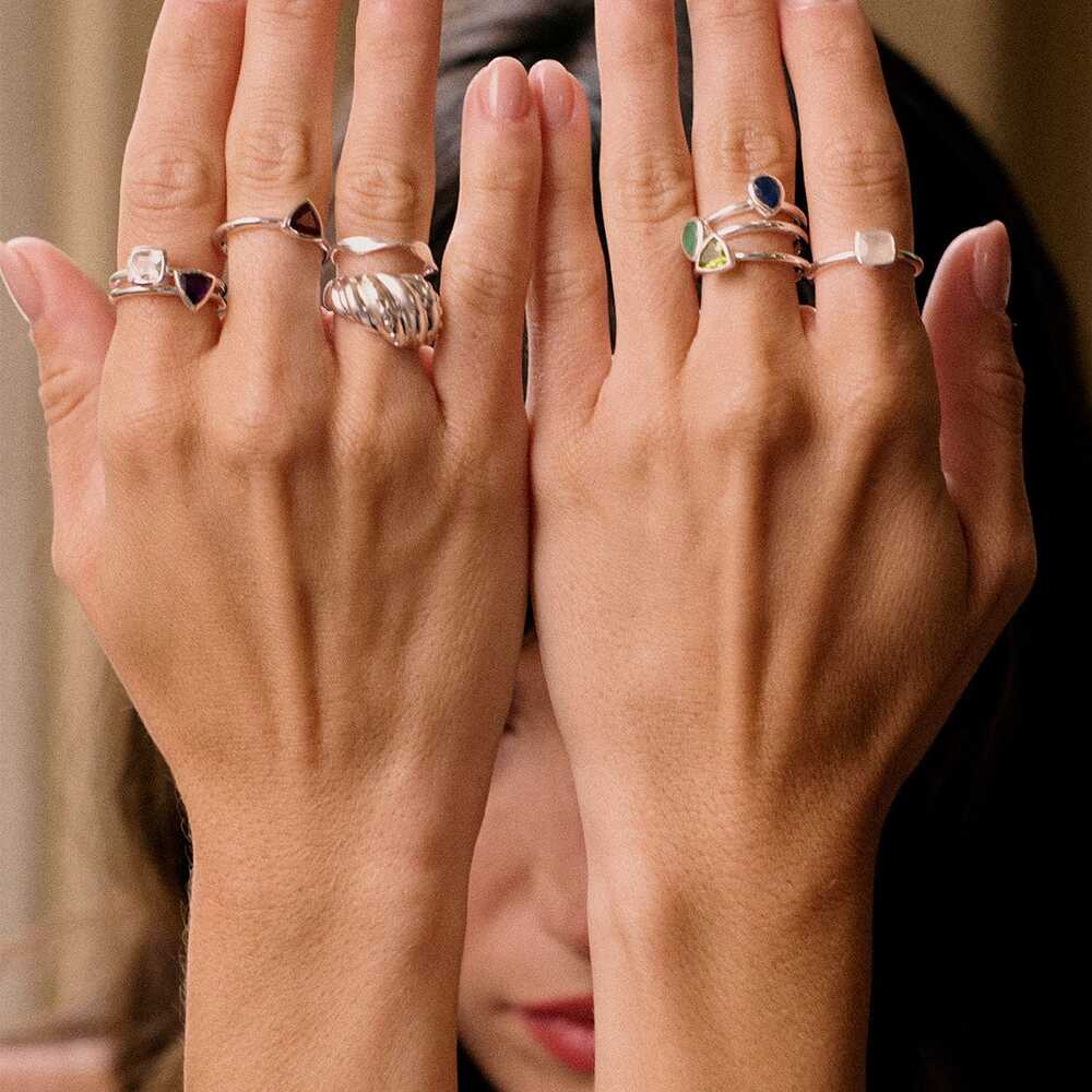 Daisy London Sterling Silver Birthstone Ring Additional Image - 23