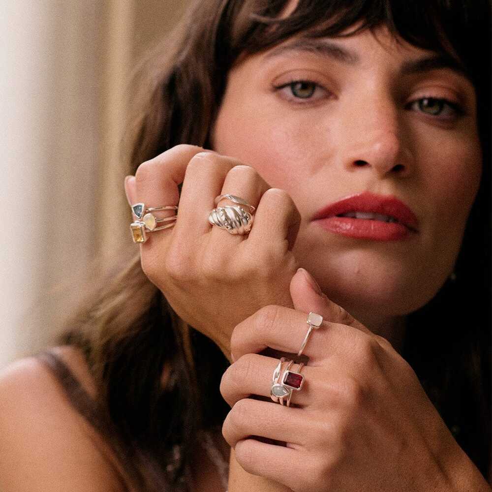 Daisy London Sterling Silver Birthstone Ring Additional Image - 27