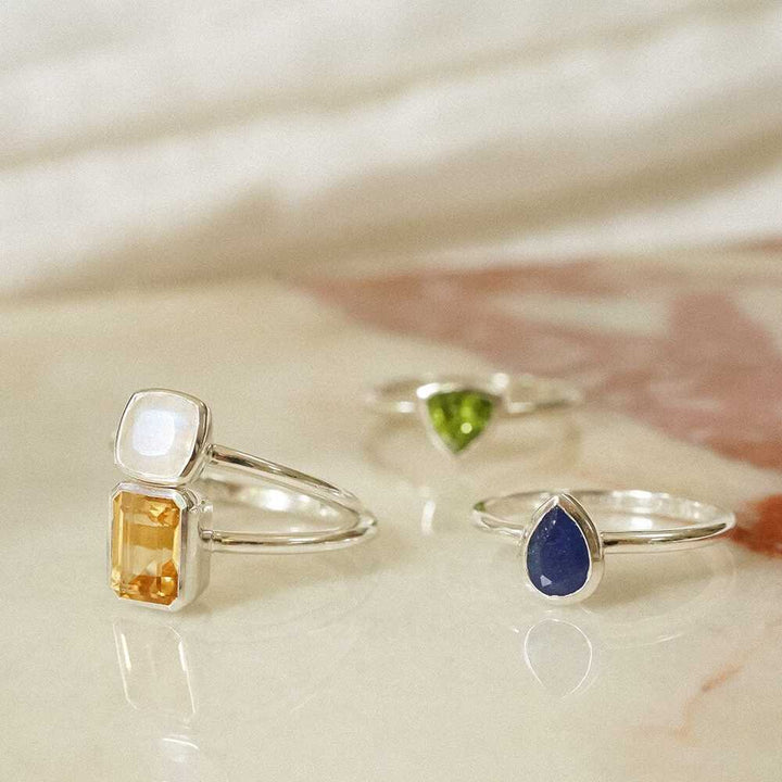 Daisy London Sterling Silver Birthstone Ring Additional Image - 6