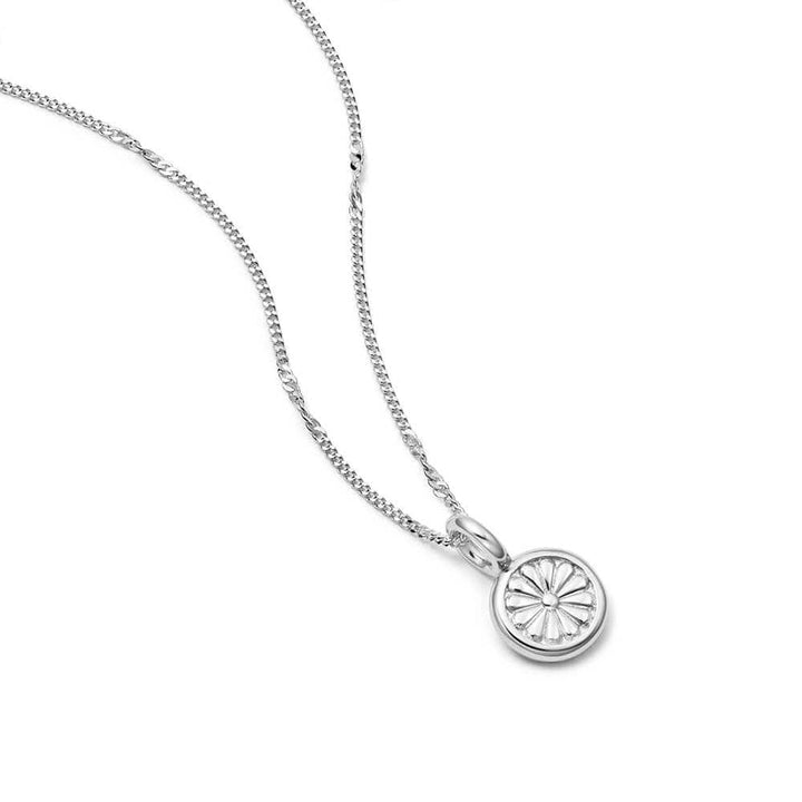 Daisy London Sterling Silver Daisy Bloom Mini Pendant Necklace