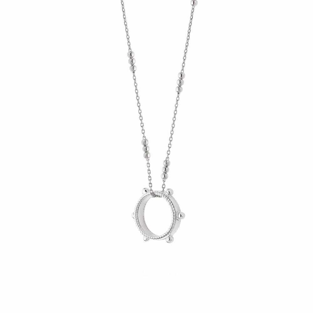 Daisy London Sterling Silver Bobble Eternity Necklace