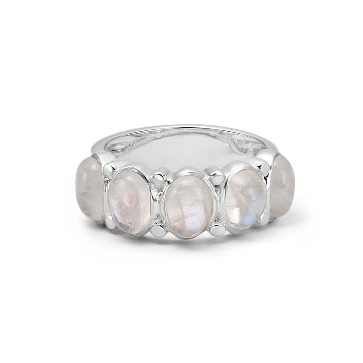 Daisy London Sterling Silver Bold Moonstone Ring