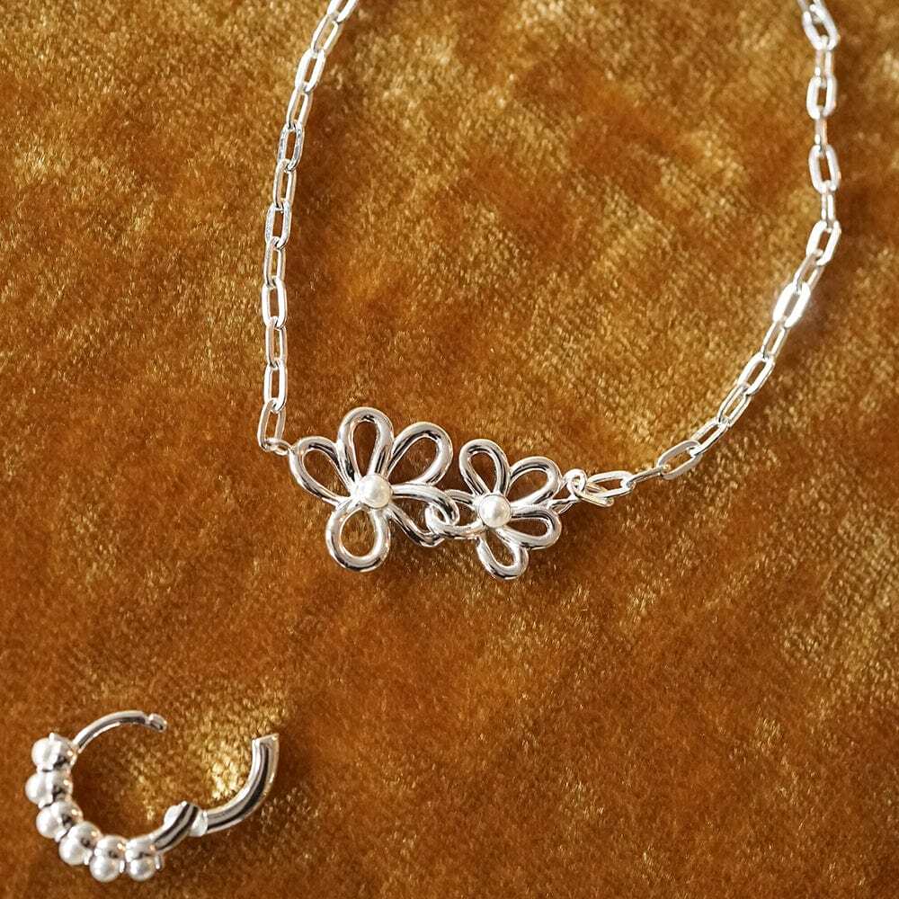 Daisy London Sterling Silver Daisy Bow Bracelet Additional Image - 2