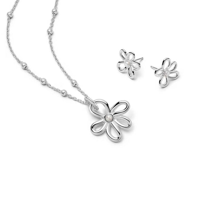 Daisy London Sterling Silver Bow Layering Set