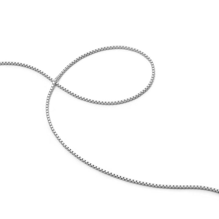 Daisy London Sterling Silver Box Layering Chain Necklace