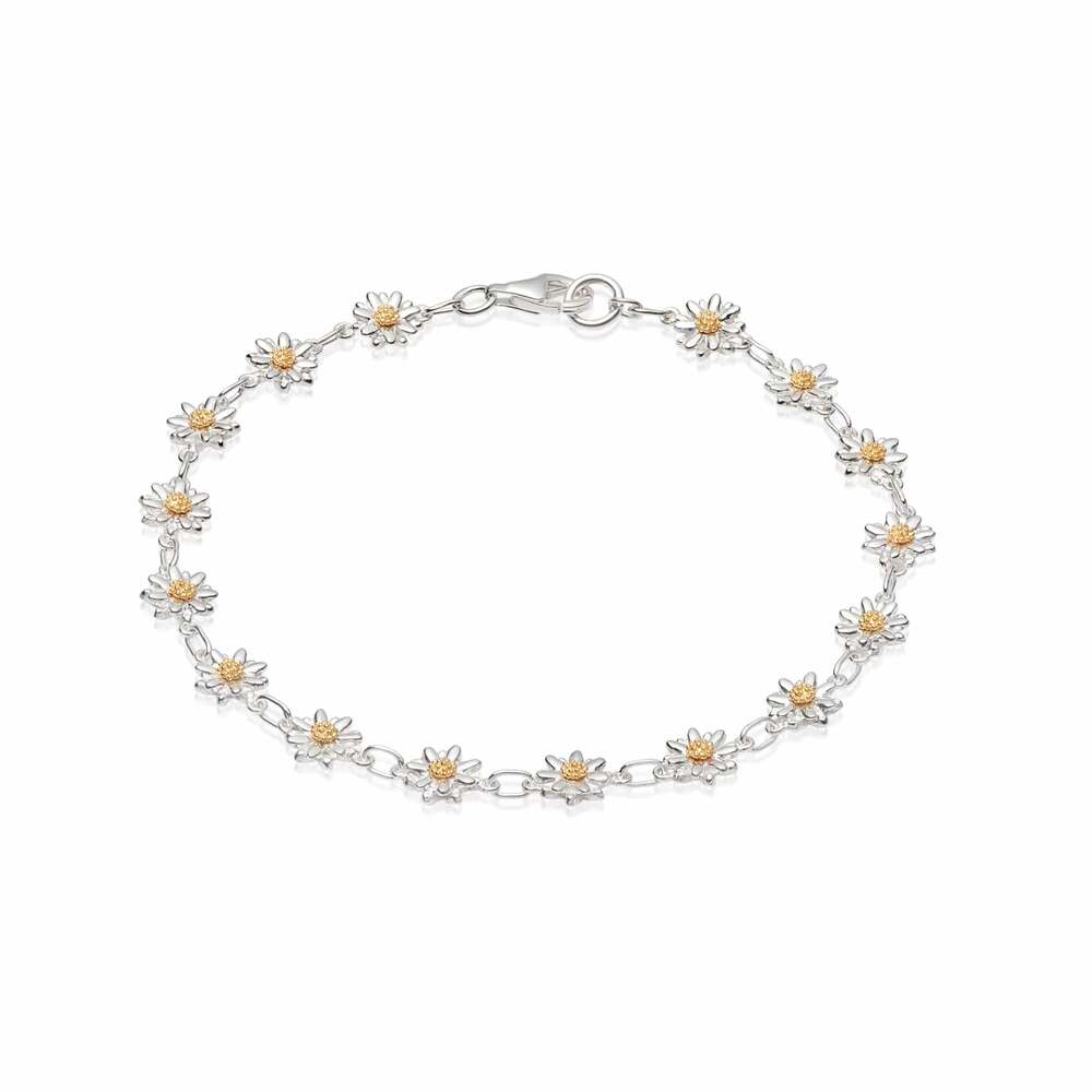Daisy London Sterling Silver Daisy Chain Bracelet