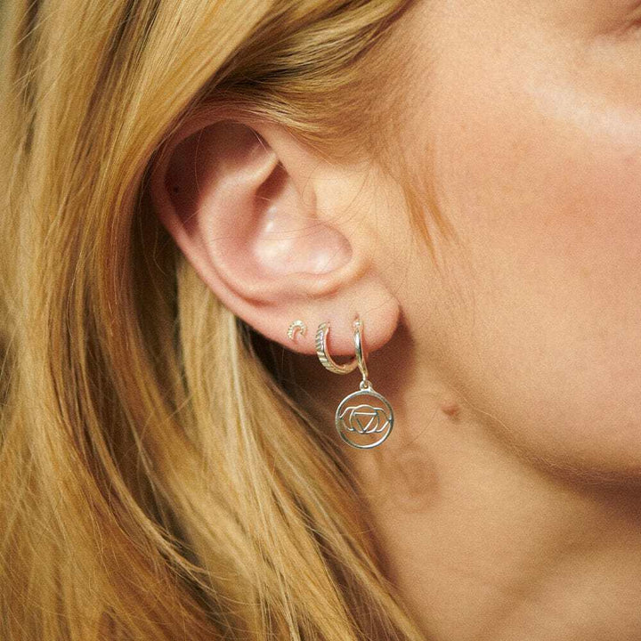 Daisy London Sterling Silver Chakra Earrings Additional Image - 17