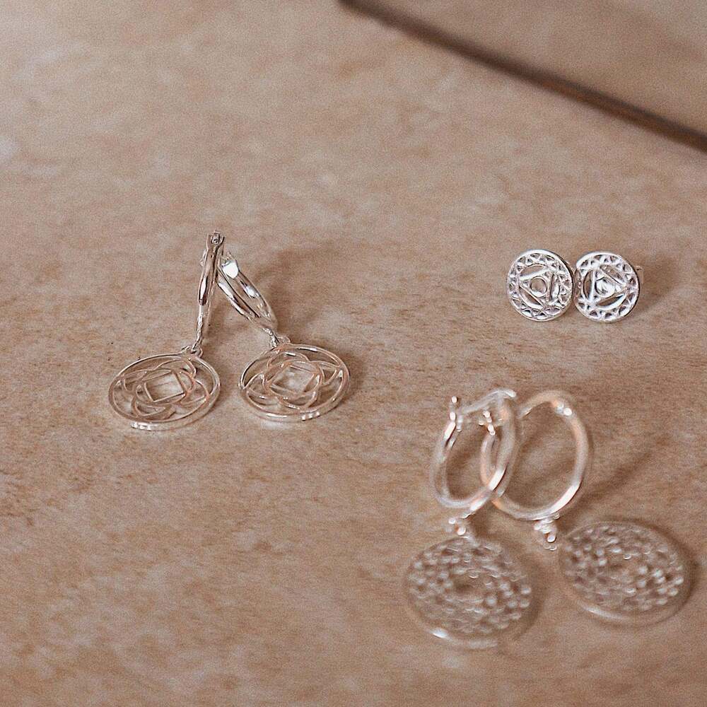 Daisy London Sterling Silver Chakra Earrings Additional Image - 18