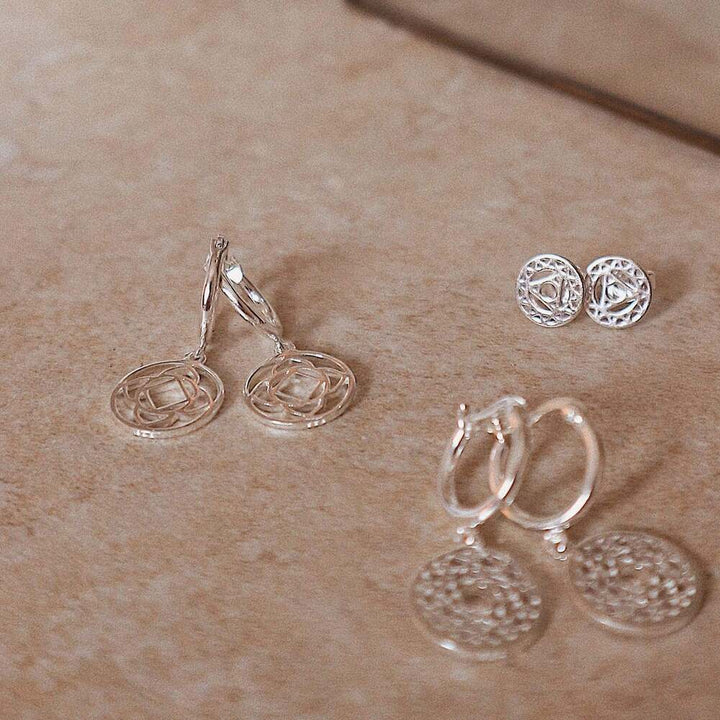 Daisy London Sterling Silver Chakra Earrings Additional Image - 18