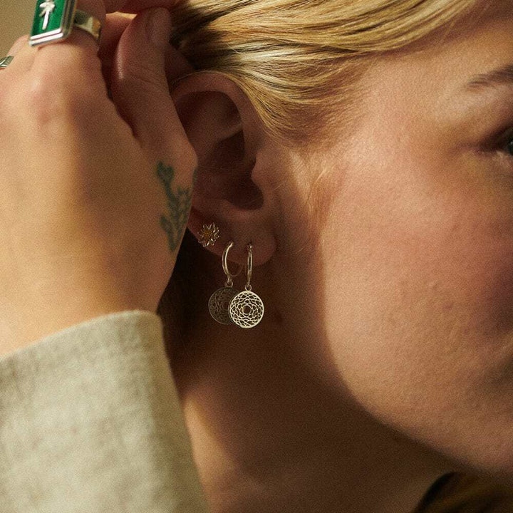Daisy London Sterling Silver Chakra Earrings Additional Image - 22