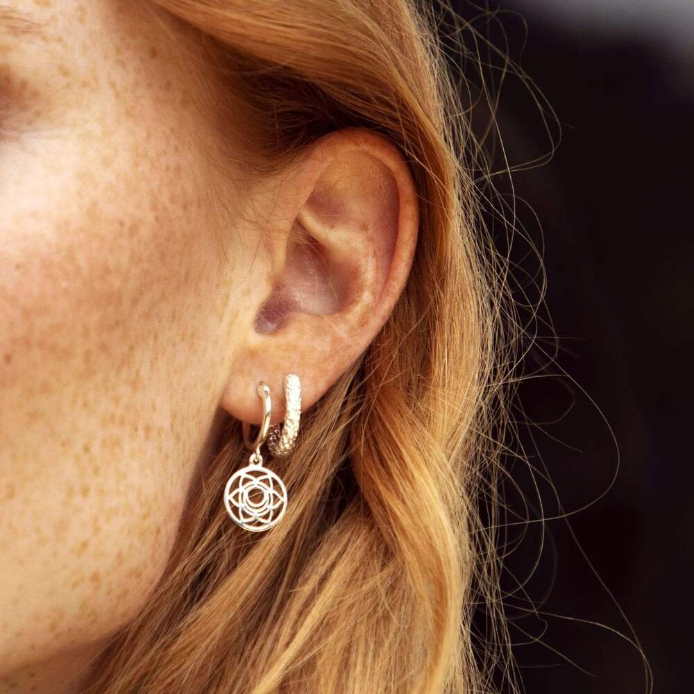 Daisy London Sterling Silver Chakra Earrings Additional Image - 8