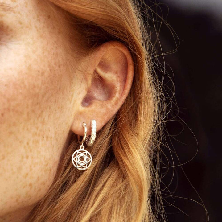 Daisy London Sterling Silver Chakra Earrings Additional Image - 8