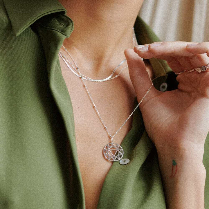Daisy London Sterling Silver Chakra Necklace Additional Image - 9