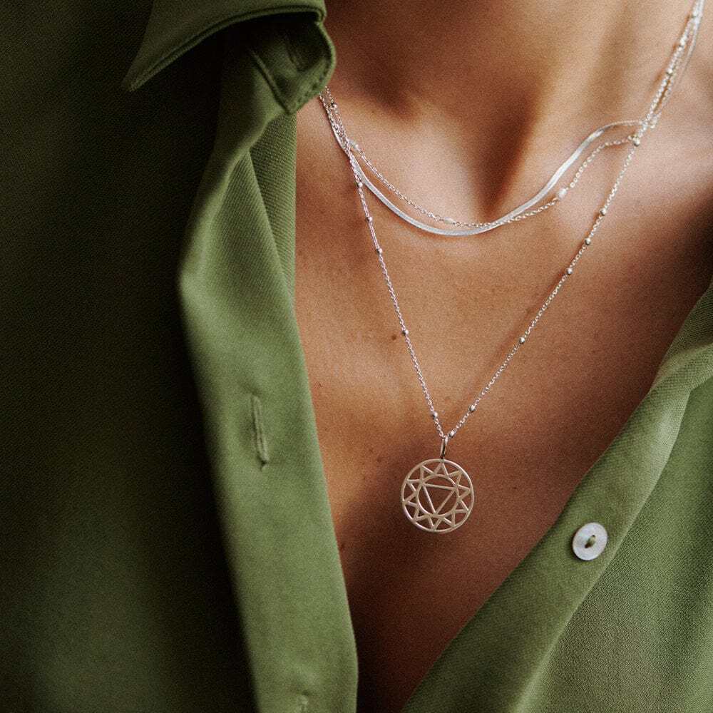 Daisy London Sterling Silver Chakra Necklace