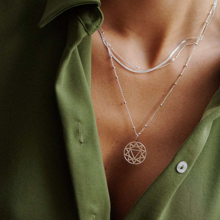 Daisy London Sterling Silver Chakra Necklace