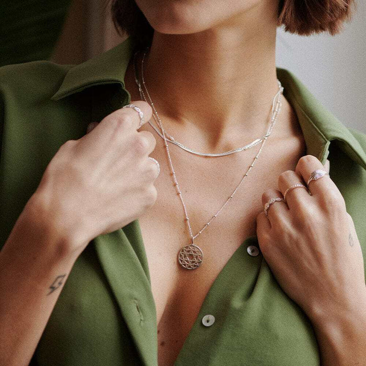 Daisy London Sterling Silver Chakra Necklace Additional Image - 1