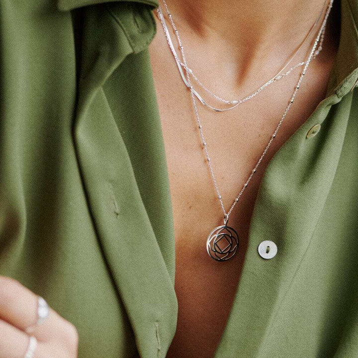 Daisy London Sterling Silver Chakra Necklace Additional Image - 7