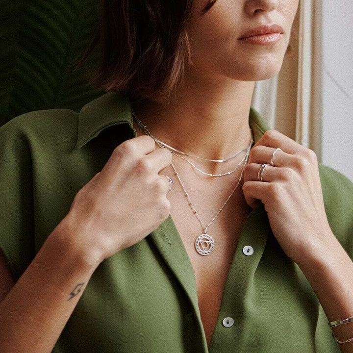Daisy London Sterling Silver Chakra Necklace Additional Image - 2