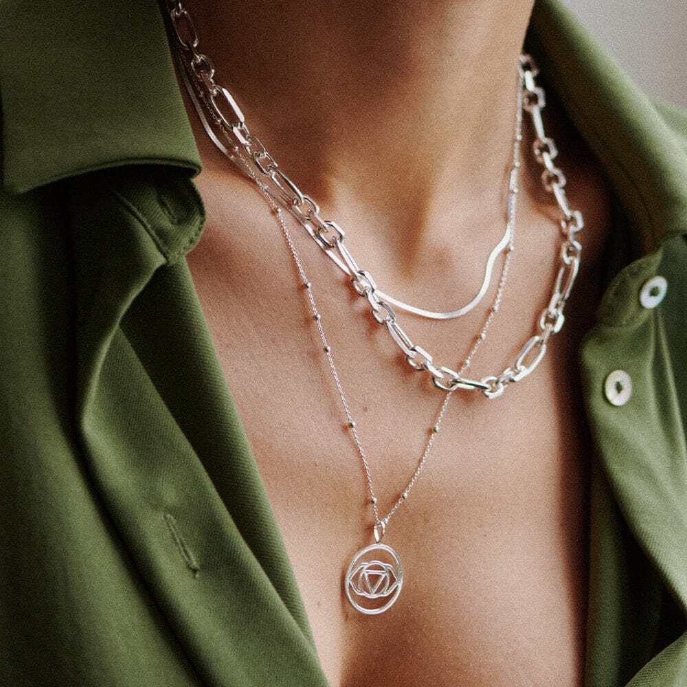 Daisy London Sterling Silver Chakra Necklace Additional Image - 19