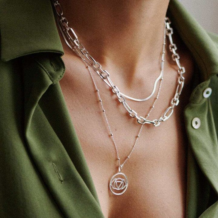 Daisy London Sterling Silver Chakra Necklace Additional Image - 19