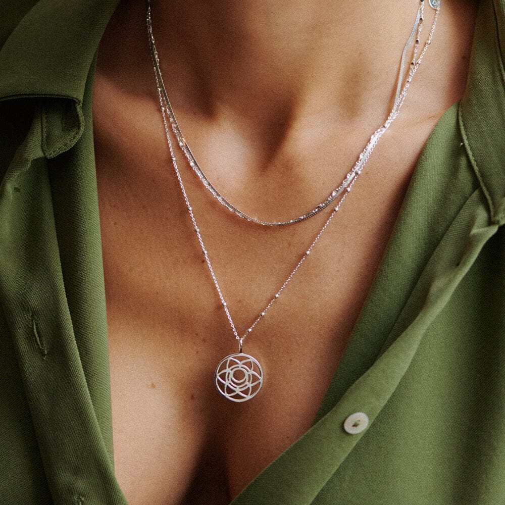 Daisy London Sterling Silver Chakra Necklace Additional Image - 8