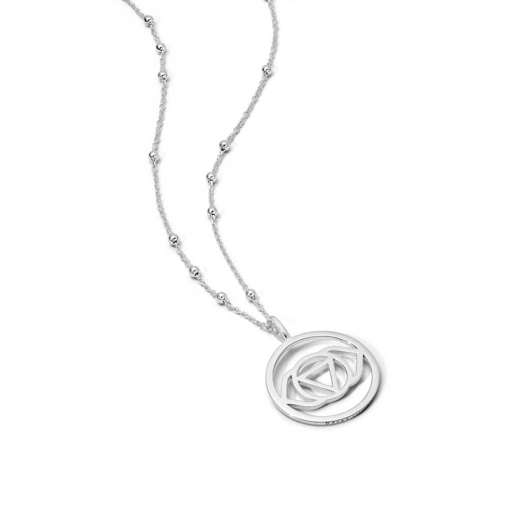 Daisy London Sterling Silver Chakra Necklace-Brow Intuition image
