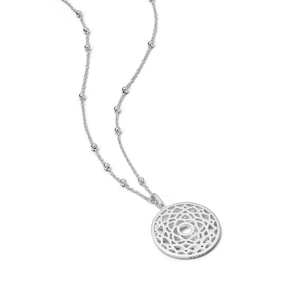 Daisy London Sterling Silver Chakra Necklace-Crown Intelligence image