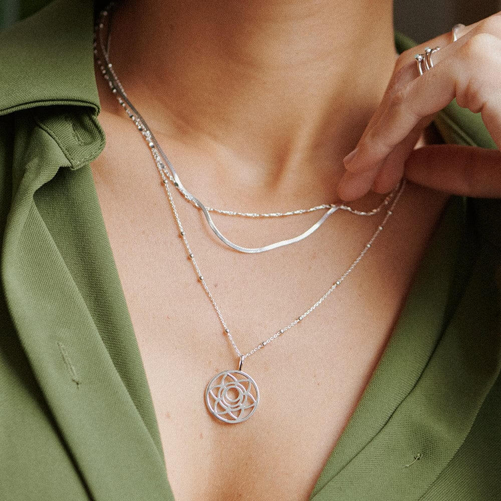 Daisy London Sterling Silver Chakra Necklace-Sacral Sexuality image 2