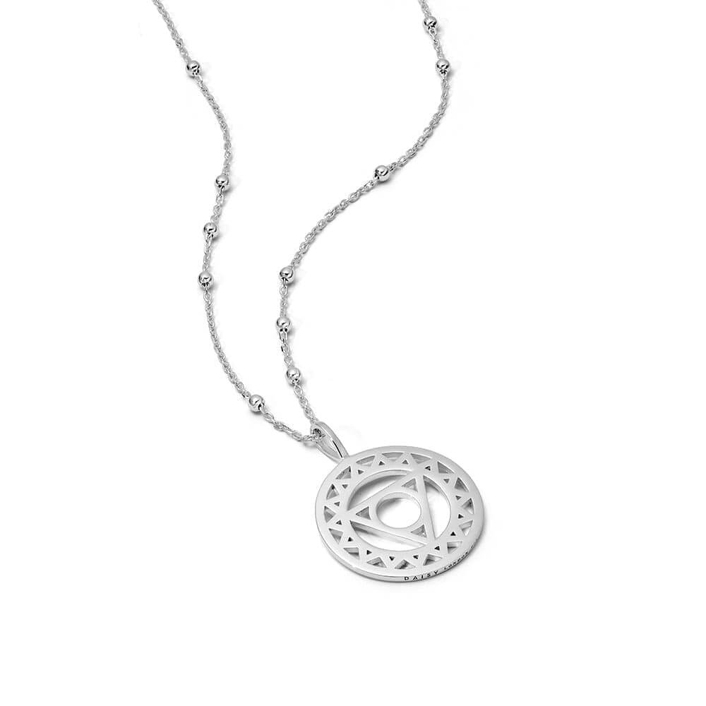 Daisy London Sterling Silver Chakra Necklace-Throat Communication image