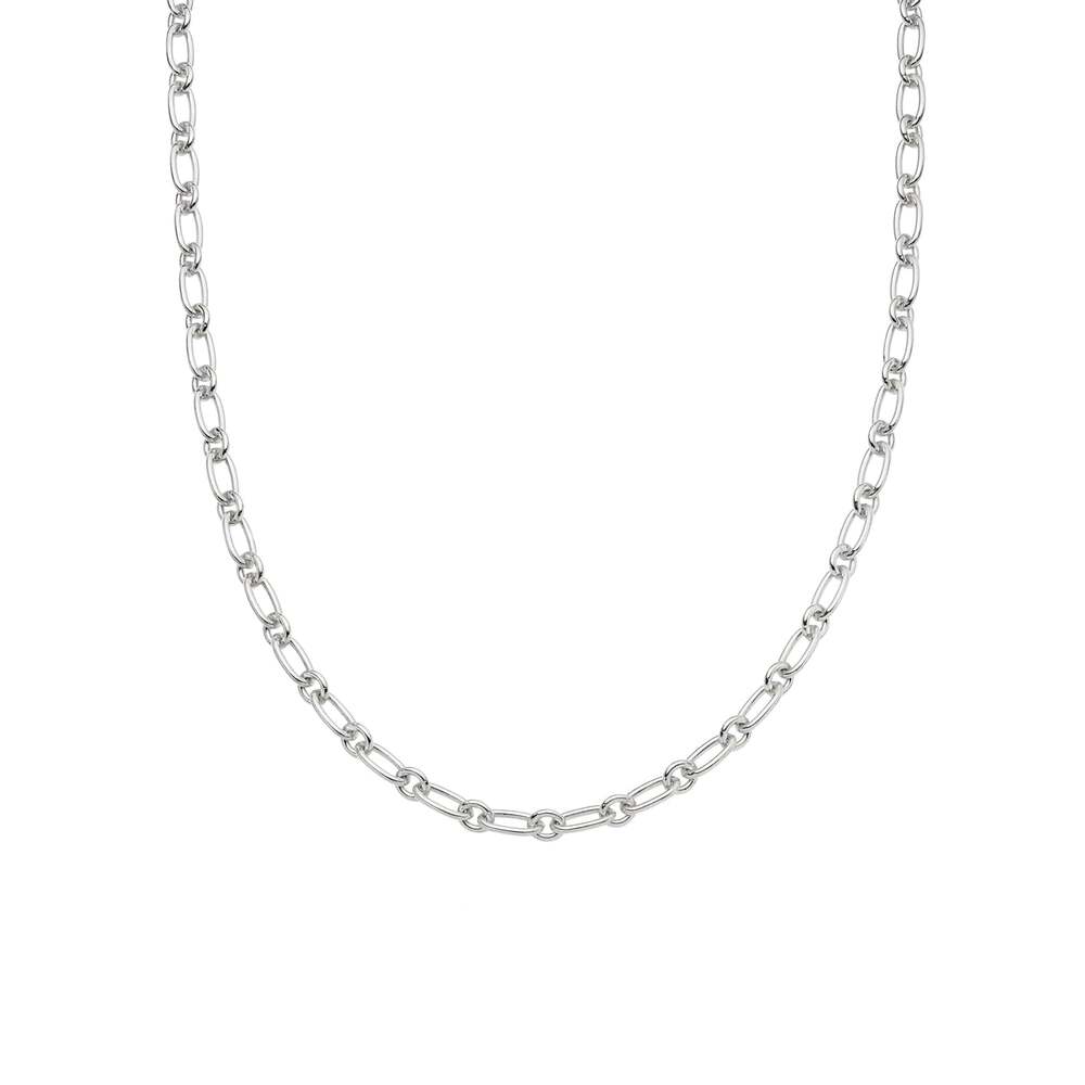 Daisy London Sterling Silver Chunky Linked Chain Necklace
