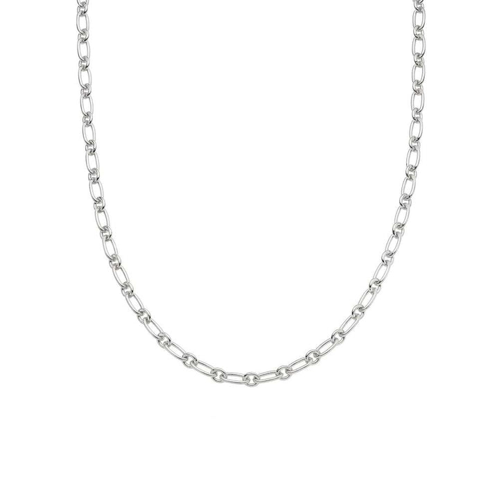 Daisy London Sterling Silver Chunky Linked Chain Necklace