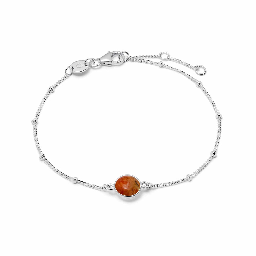 Daisy London Sterling Silver Coral Healing Stone Bracelet - MococoDaisy LondonHBR1012_SLVBracelets