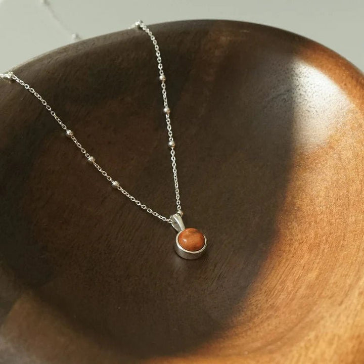 Daisy London Sterling Silver Coral Healing Stones Necklace - MococoDaisy LondonHN2012_SLVNecklaces