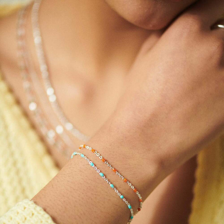 Daisy London Sterling Silver Enamel Beaded Bracelet Additional Image - 9