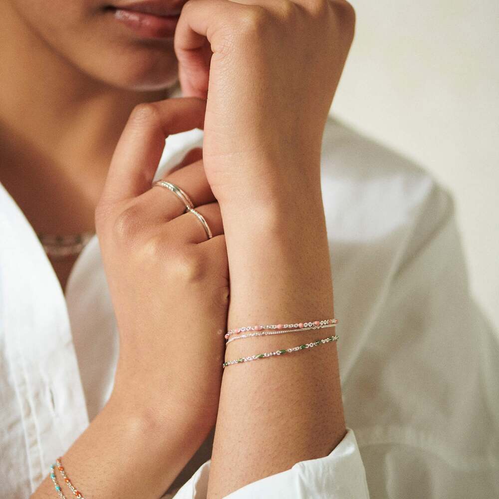 Daisy London Sterling Silver Enamel Beaded Bracelet Additional Image - 8
