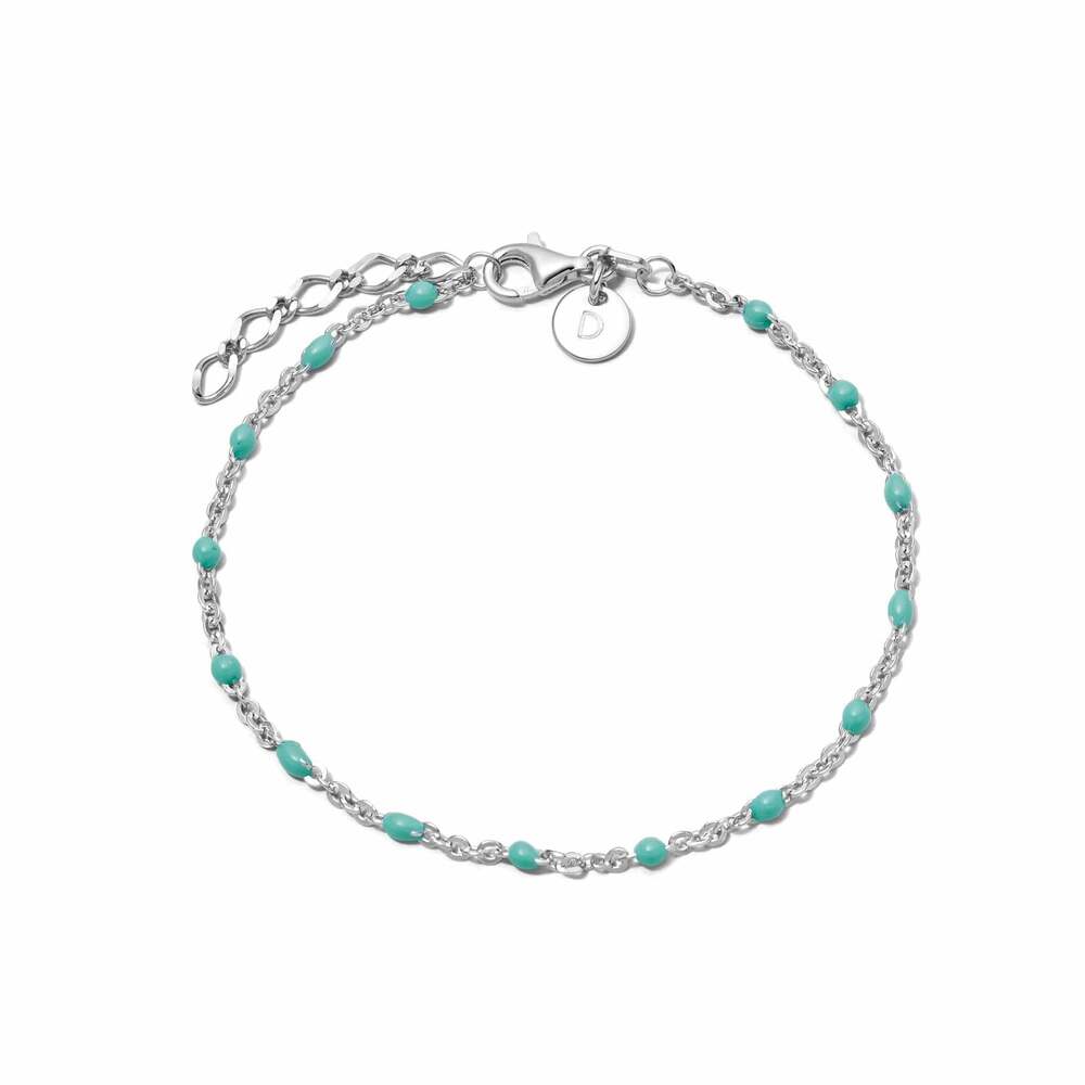 Daisy London Sterling Silver Enamel Beaded Bracelet Additional Image - 1
