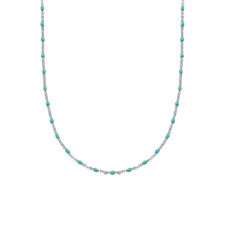 Daisy London Sterling Silver Enamel Beaded Necklace Additional Image - 1