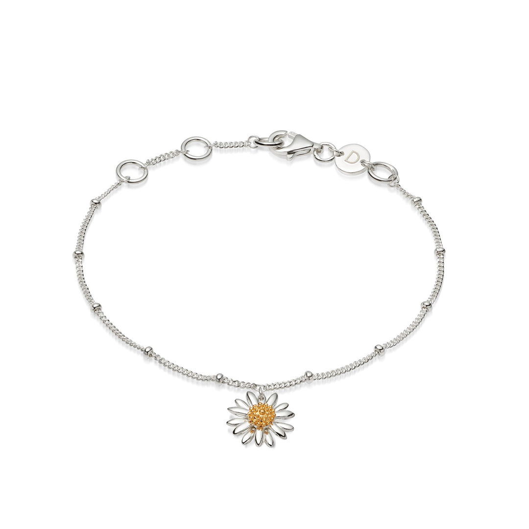 Daisy London Sterling Silver English Daisy Drop Bobble Bracelet - MococoDaisy LondonBR2004_SLV5056104102657Bracelets