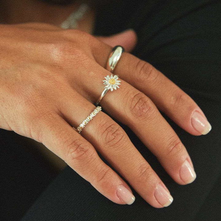 Daisy London Sterling Silver English Daisy Ring Additional Image - 1