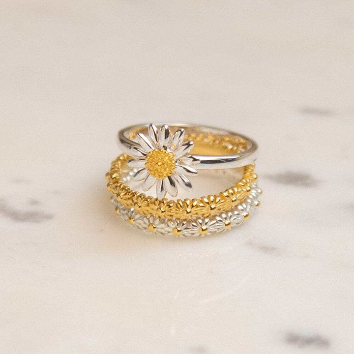 Daisy London Sterling Silver English Daisy Ring Additional Image - 2
