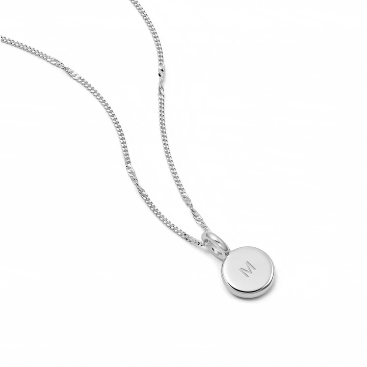 Daisy London Sterling Silver Engravable Mini Pendant