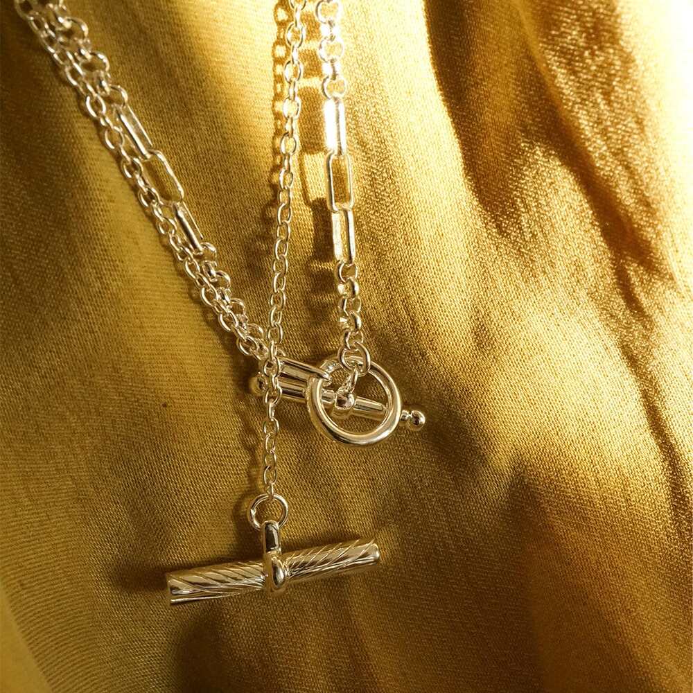 Daisy London Sterling Silver Estee Lalonde Interlock Chain Necklace Additional Image - 2