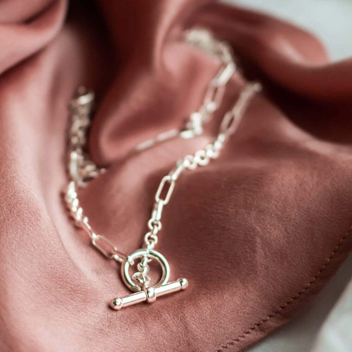 Daisy London Sterling Silver Estee Lalonde Interlock Chain Necklace Additional Image - 4