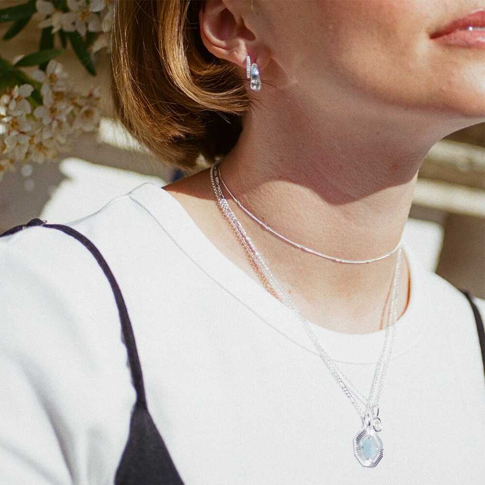 Daisy London Sterling Silver Estee Lalonde Octagonal Necklace Additional Image - 1