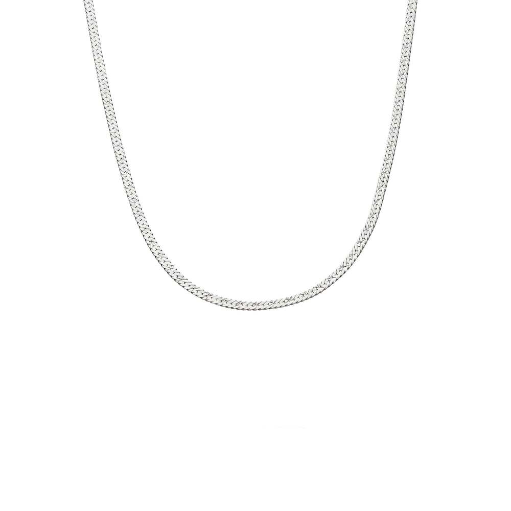Daisy London Sterling Silver Estee Lalonde Short Snake Chain Necklace