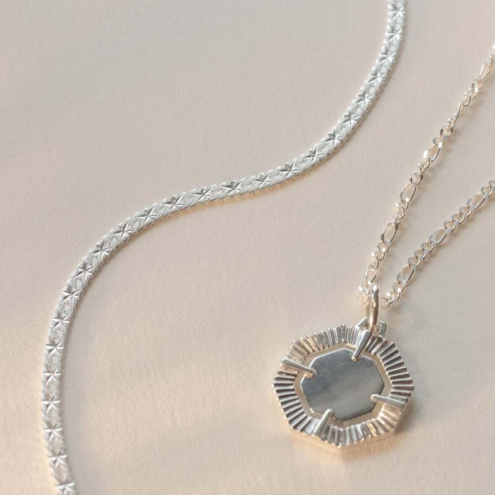Daisy London Sterling Silver Estee Lalonde Short Snake Chain Necklace Additional Image - 2