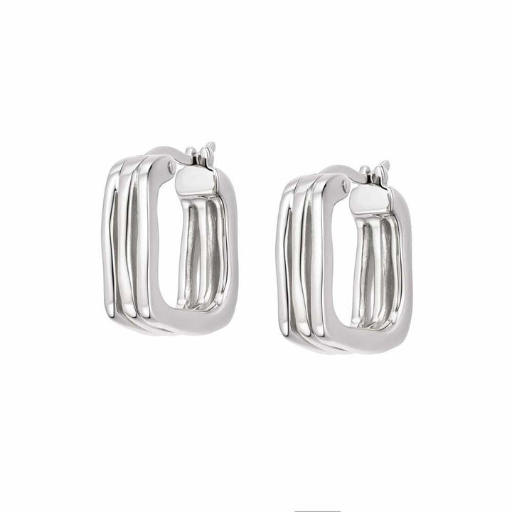 Daisy London Sterling Silver Estee Lalonde Sisterhood Hoop Earrings Additional Image - 5